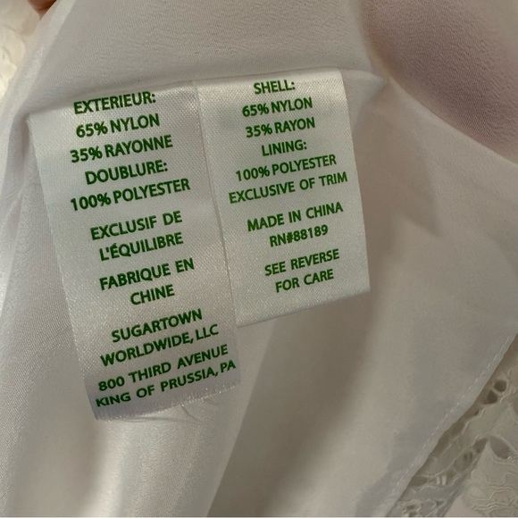 Lilly Pulitzer White Lace Dress Size M - Picture 6 of 7